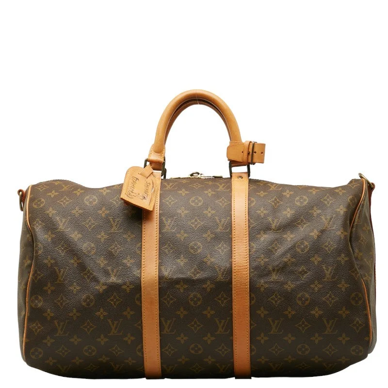 Louis Vuitton Alma bags with a leather - wrapped handle for a luxurious feelLouis Vuitton Monogram Keepall Bandolière 50 Boston Bag M41416