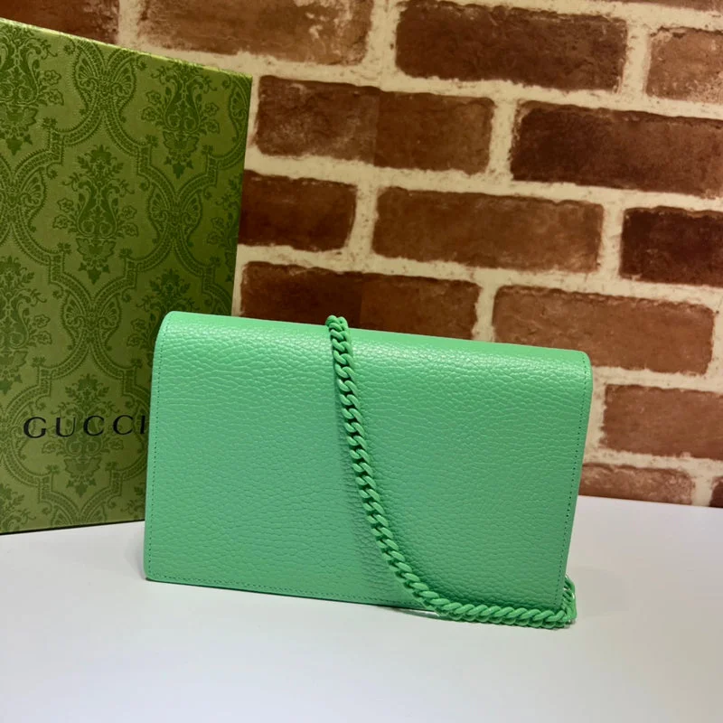 Women Gucci Sylvie bags with a monogram - embossed leatherWF - Gucci Bags - 12144