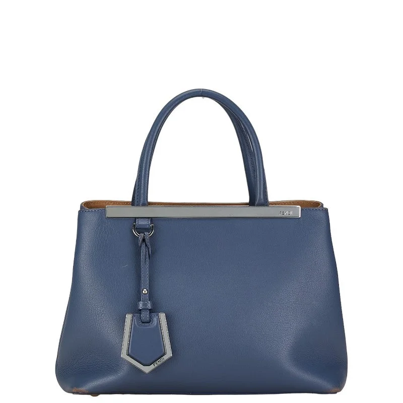 Fendi Baguette bags featuring the iconic FF logo plaque for a branded lookFendi Puttur Juice Handbag 2WAY Blue Leather  Fendi