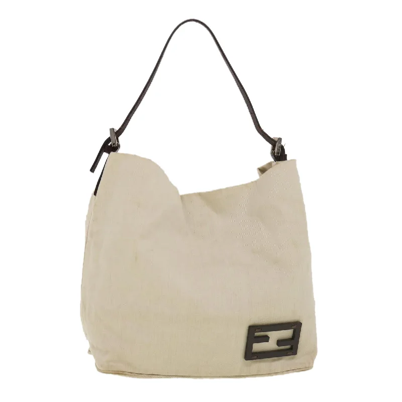 Ladies Fendi Sunshine Shopper bags in a pastel shade like mint for a soft and delicate appearanceFENDI Shoulder Bag Canvas Beige 2262-26637-008  yb066