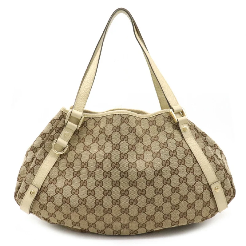 Gucci Marmont bags for women with gold - toned hardwareGucci GG Canvas Tote Bag Shoulder Leather Khaki Beige Light 130736