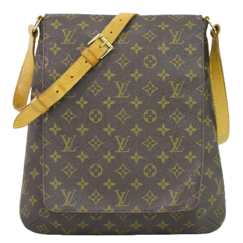 Louis Vuitton tote bags with a water - resistant coating for outdoor useLouis Vuitton Monogram Musette Shoulder Bag M51256