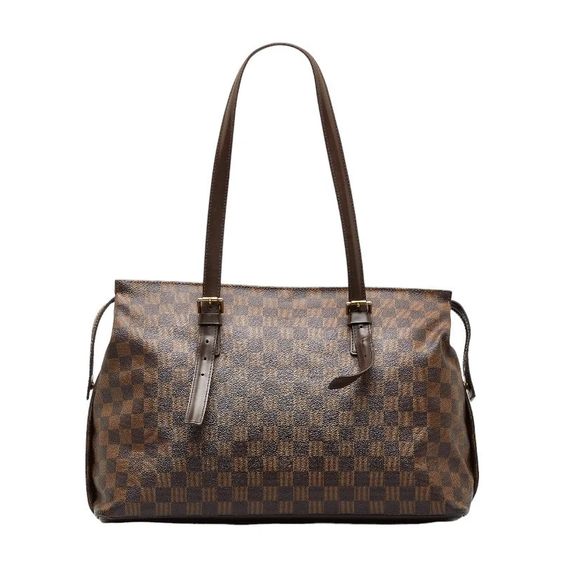 Louis Vuitton bags with a front - zip pocket for small items like keysLouis Vuitton Damier Chelsea Tote Bag Shoulder Bag N51119