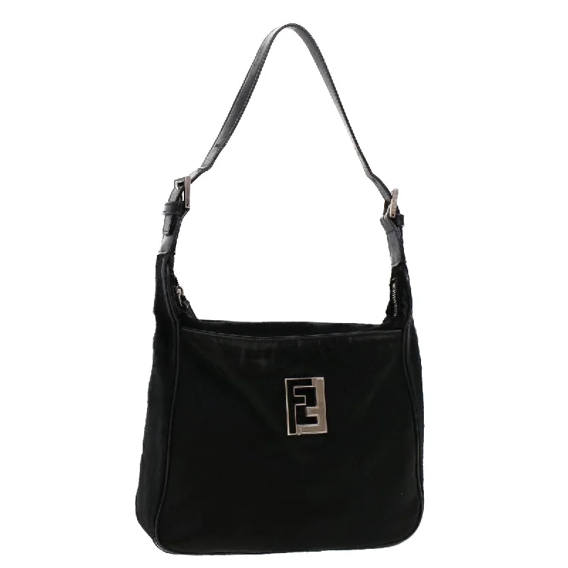 Fendi crossbody bags with a woven leather strap for a unique texture and visual appealFENDI Shoulder Bag Harako leather Black  tb734