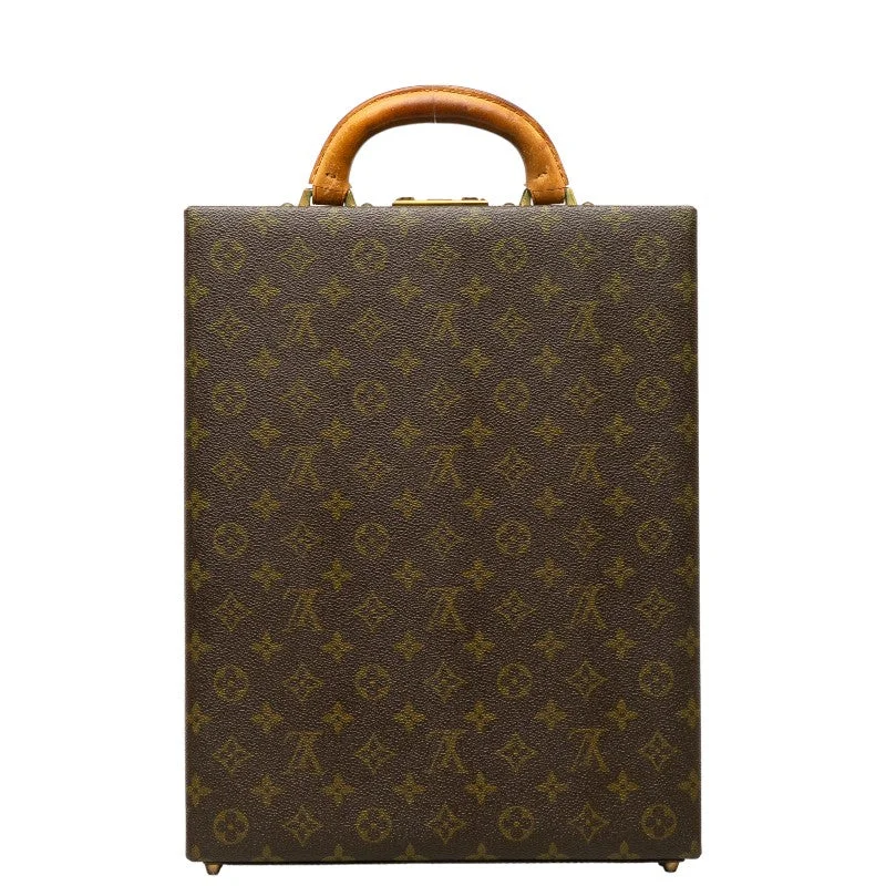 Louis Vuitton backpacks with a padded laptop compartment for travelLouis Vuitton Monogram Vertical Trunk Attache Case Brown