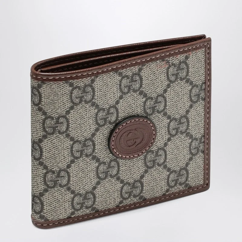 Ladies Gucci shoulder bags with a tassel decorationGucci Gg Jacquard Fabric Bi-Fold Wallet Men