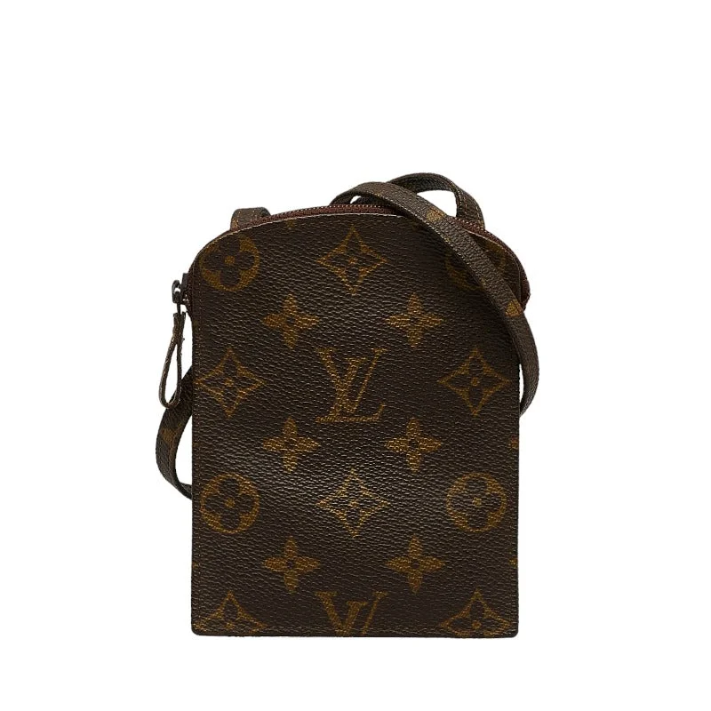 Ladies Louis Vuitton Capucines bags with gold - toned hardwareLouis Vuitton Monogram Pochette Secret Shoulder Bag M45484