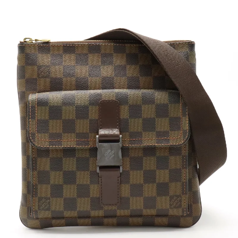 Louis Vuitton handbags with a patent - leather finish for a shiny lookLouis Vuitton Monogram Damier Melville Crossbody N51127