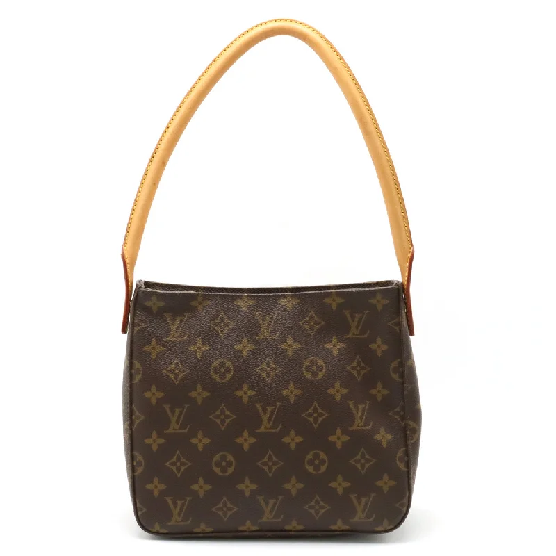 Louis Vuitton bags with a detachable mirror inside for on - the - go touch - upsLouis Vuitton Monogram Looping MM Shoulder Bag M51146