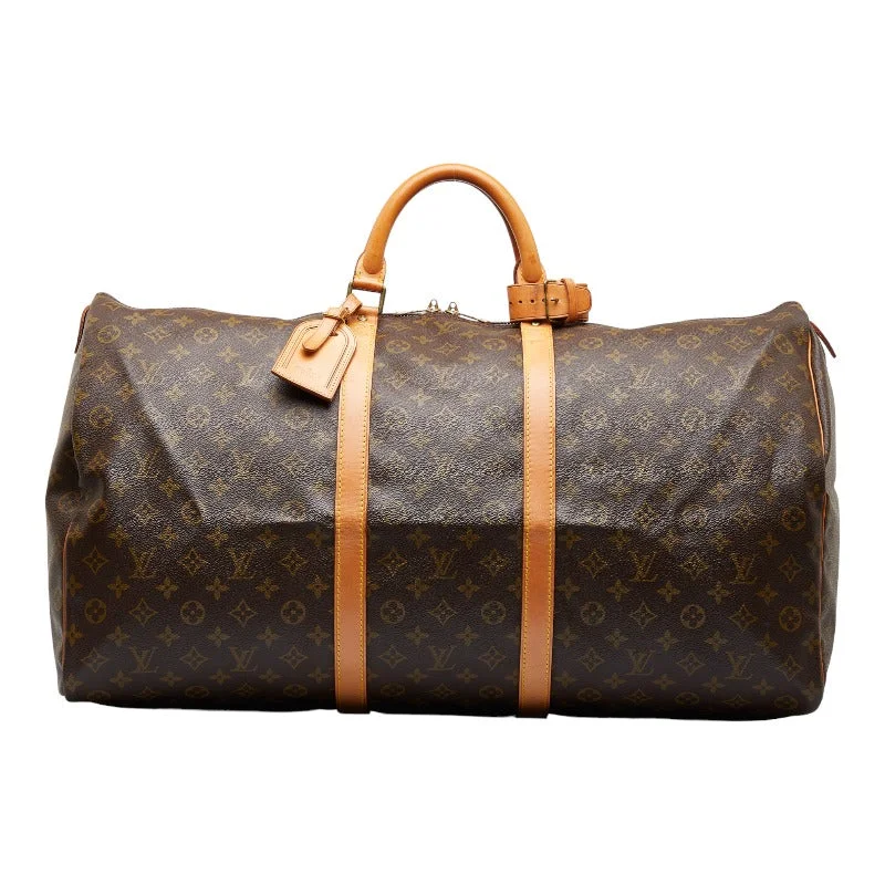 Louis Vuitton bags with a zip - around closure for enhanced securityLouis Vuitton Monogram Keepall 60 Boston Bag M41412