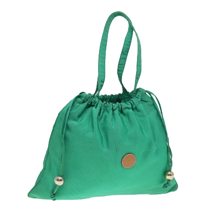 Fendi crossbody bags with a detachable coin purse for added functionality and convenienceFENDI Purse Tote Bag Nylon Green  78279