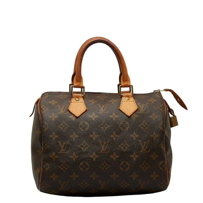 Louis Vuitton handbags with a metal - framed clasp for durabilityLouis Vuitton Monogram Speedy 25 Mini Boston Bag Handbag M41528