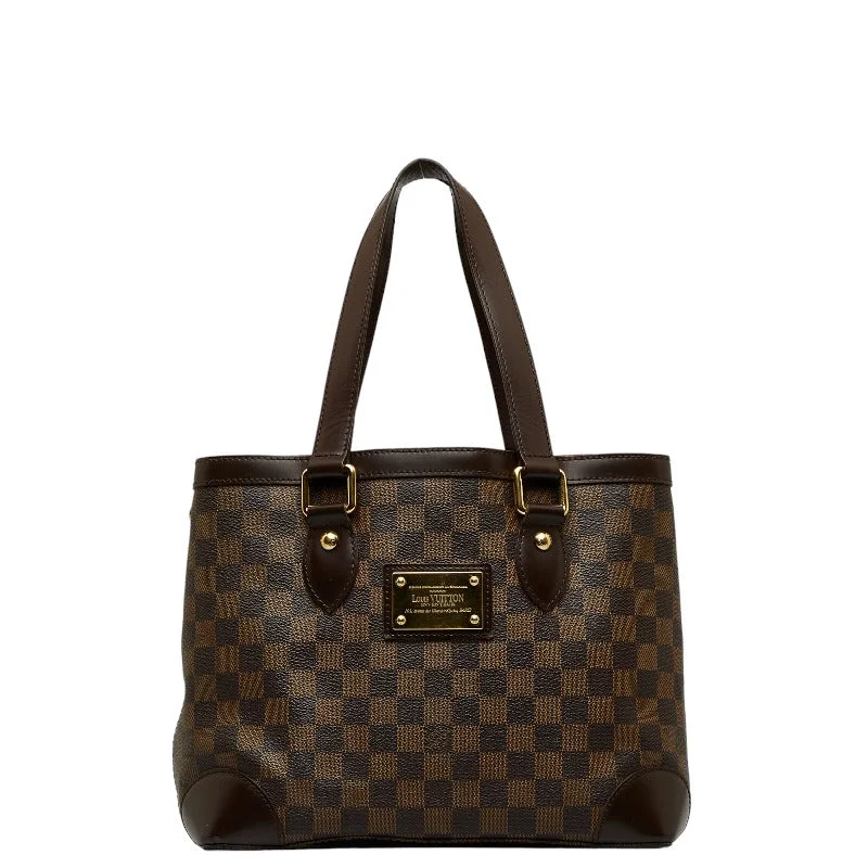 Louis Vuitton handbags with a back - zip pocket for storing valuablesLouis Vuitton Damier Hampstead PM Tote Bag Handbag N51205