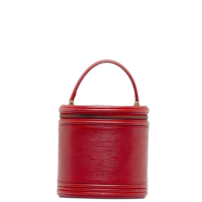 Louis Vuitton Twist bags with the iconic LV - turnlock closureLouis Vuitton Epi Cannes Handbag Vanity Bag M48037 Castilian Red