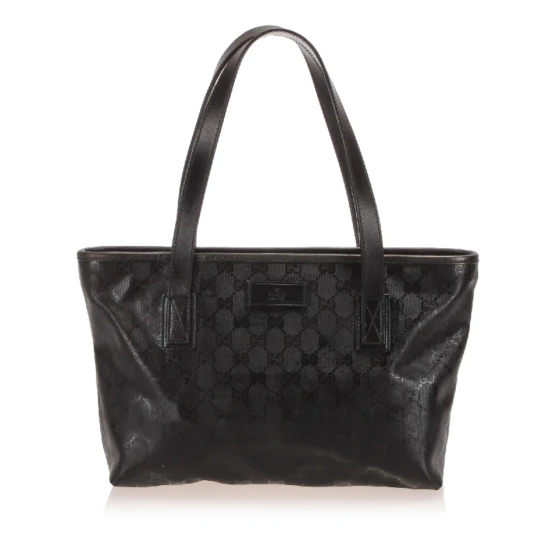 Small - sized Women Gucci shoulder bags for evening outingsGucci GG Imprime Tote  (SHG-13197)