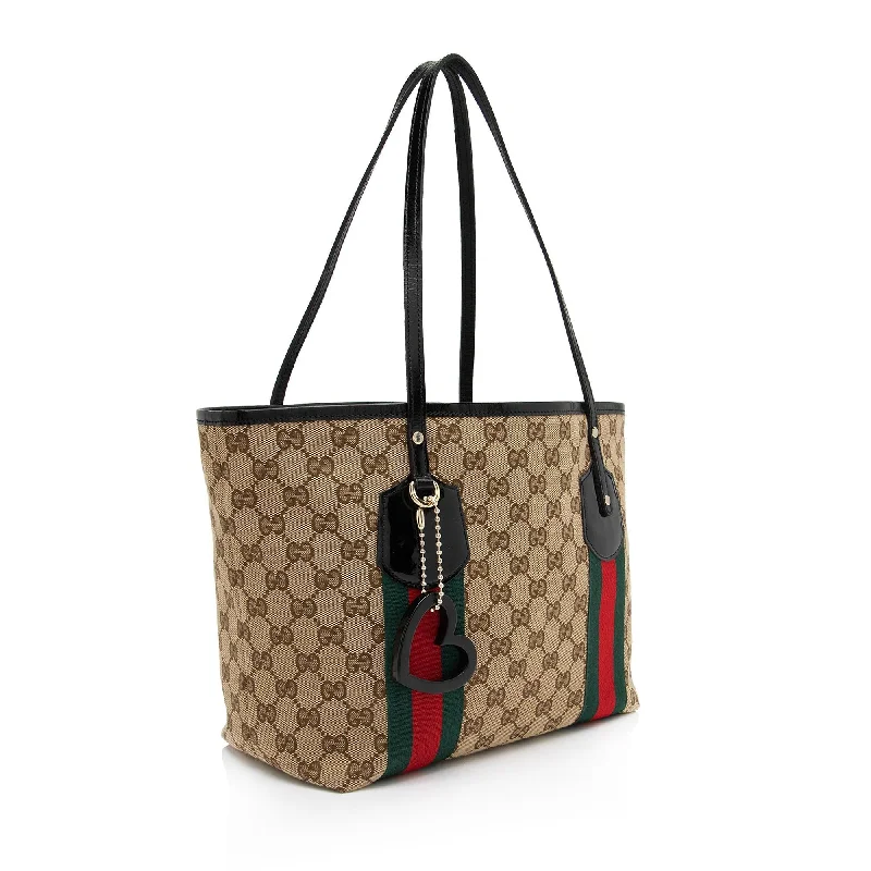 Women Gucci bags with a detachable mobile phone holderGucci GG Canvas Web Jolie Medium Tote (SHF-5ry4OI)