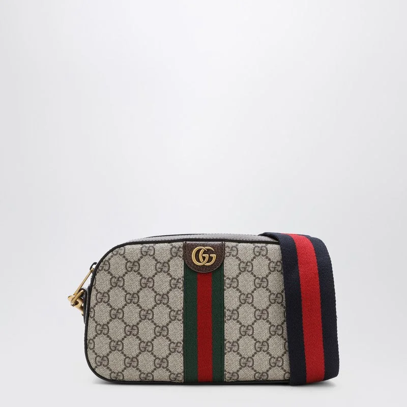 Gucci tote bags for women with a printed Gucci logoGucci Ophidia Gg Ebony Small Shoulder Bag Men