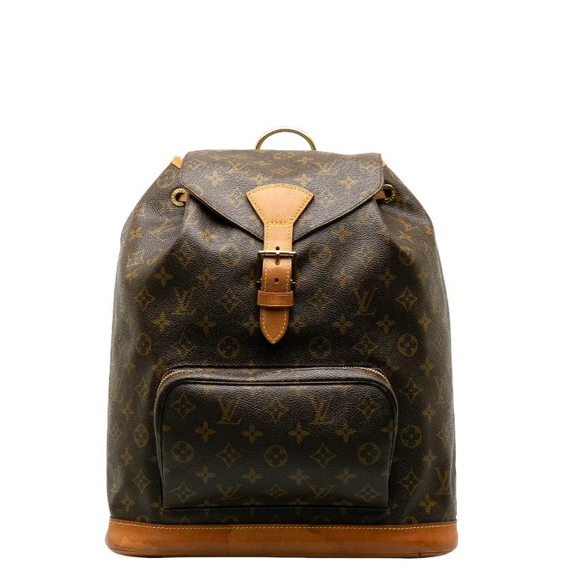 Louis Vuitton crossbody bags with a keychain holder for practicalityLouis Vuitton Monogram Monsouri GM Backpack M51135 Brown