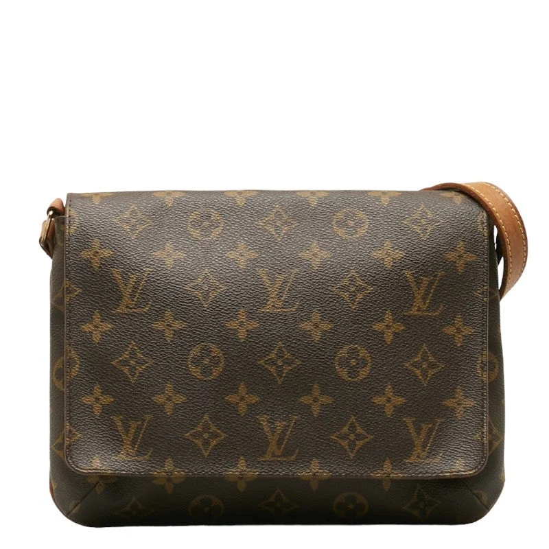 Louis Vuitton crossbody bags with adjustable shoulder straps for comfortLouis Vuitton Monogram M51257 Shoulder Bag Leather Brown