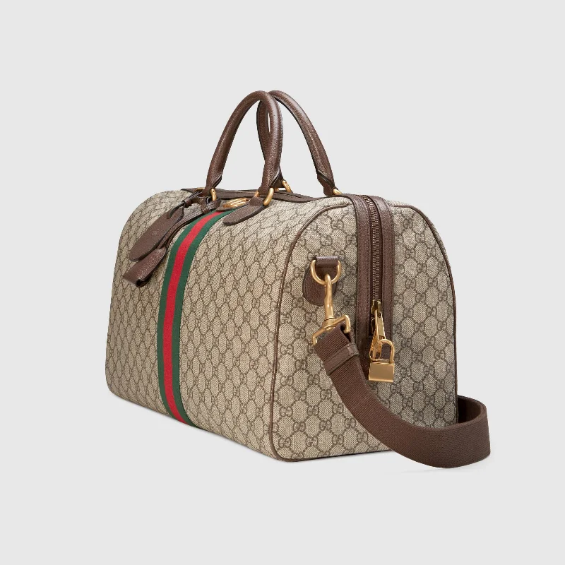 Gucci tote bags for women with a printed Gucci logoGucci Ophidia GG Medium Carry-On Duffle