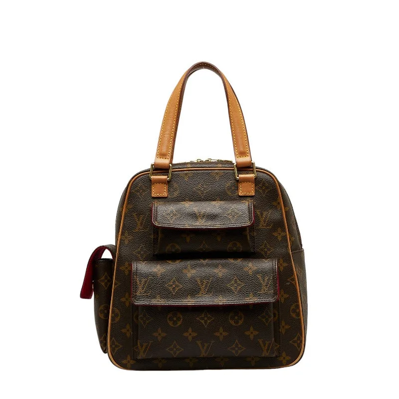 Louis Vuitton tote bags with a double - handle and shoulder - strap optionLouis Vuitton Monogram M51161 Handbag Leather Brown