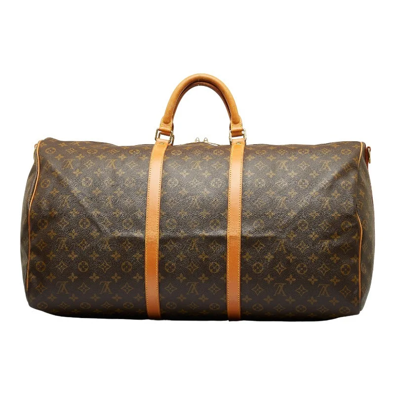 Louis Vuitton Twist bags with a crystal - embellished LV - turnlockLouis Vuitton Monogram M41412 Boston Bag PVC/Leather Brown