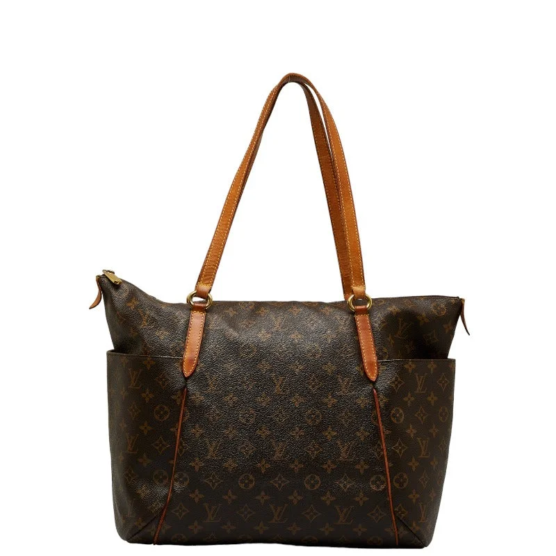 Louis Vuitton bags with a zip - around closure for enhanced securityLouis Vuitton Monogram Totally GM Tote Bag M56690 Brown