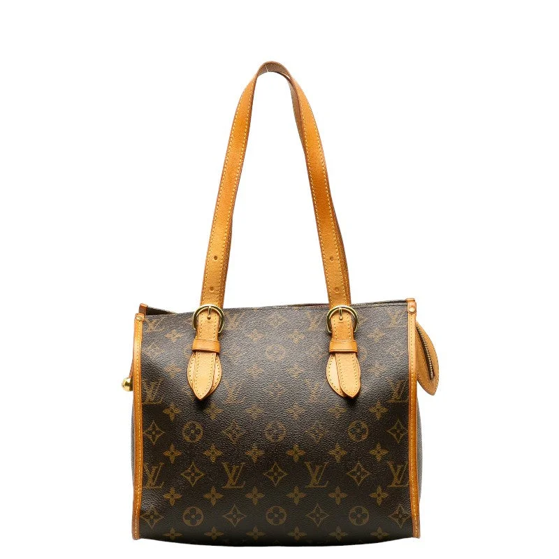 Medium - sized Louis Vuitton tote bags for work and shoppingLouis Vuitton Monogram Popincourt O Shoulder Bag M40007 Brown PVC Leather  Louis Vuitton