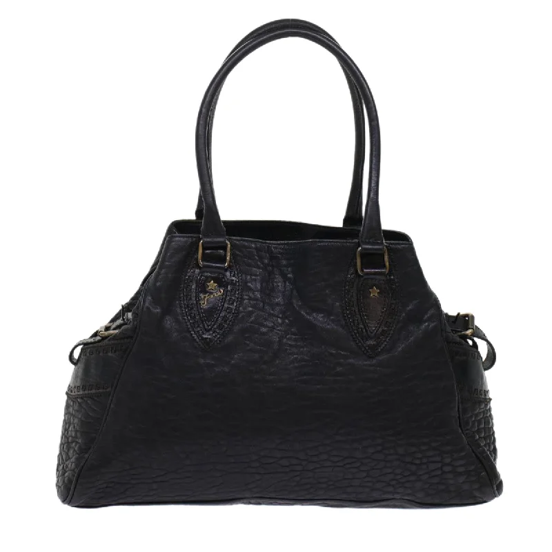 Ladies Fendi shoulder bags with a tassel - decorated zipper for added charm and styleFENDI Shoulder Bag Leather Black  bs6922