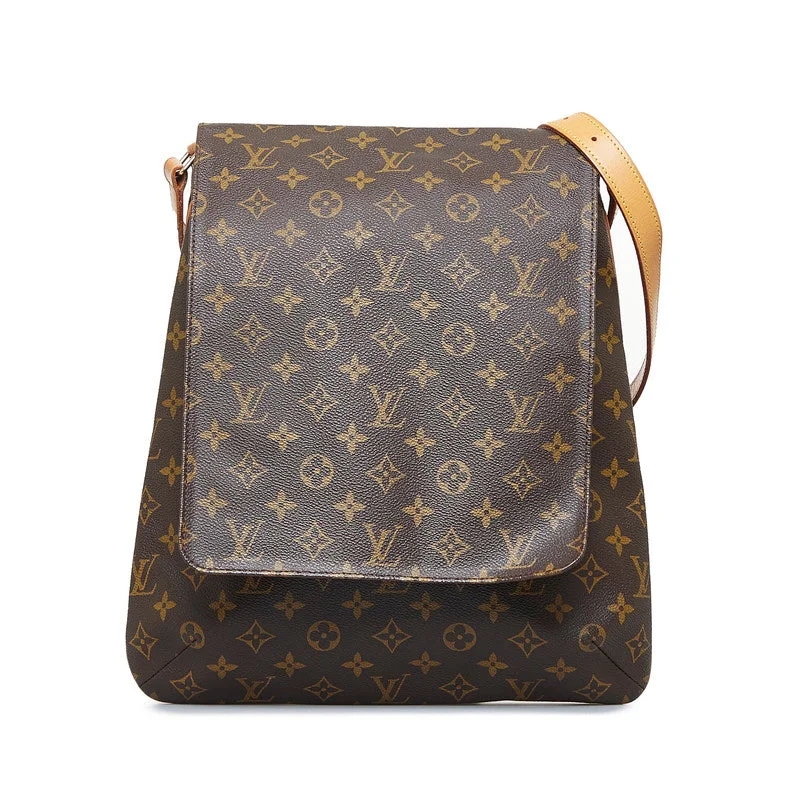 Ladies Louis Vuitton shoulder bags with a single - handle silhouetteLouis Vuitton Monogram Musette Diagonal Shoulder Bag M51256