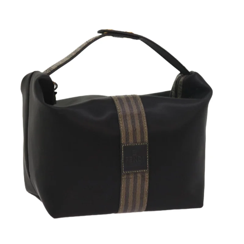 Ladies Fendi crossbody bags with a single - strap design for simplicity and ease of useFENDI Pouch Pecan Canvas Black  54116