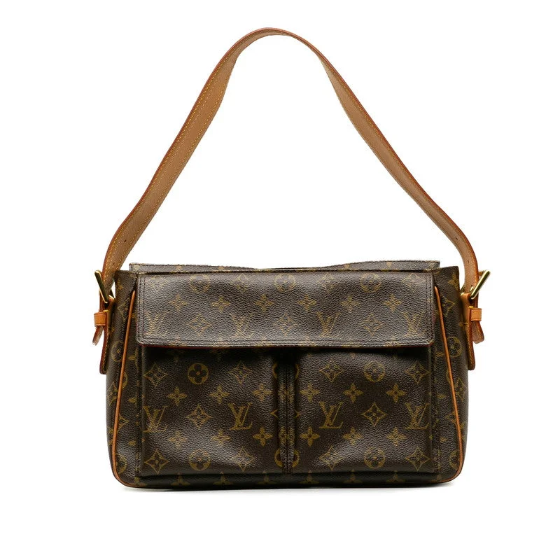 Louis Vuitton bags with a zippered interior pocket for better organizationLouis Vuitton Monogram M51163 Shoulder Bag Leather Brown