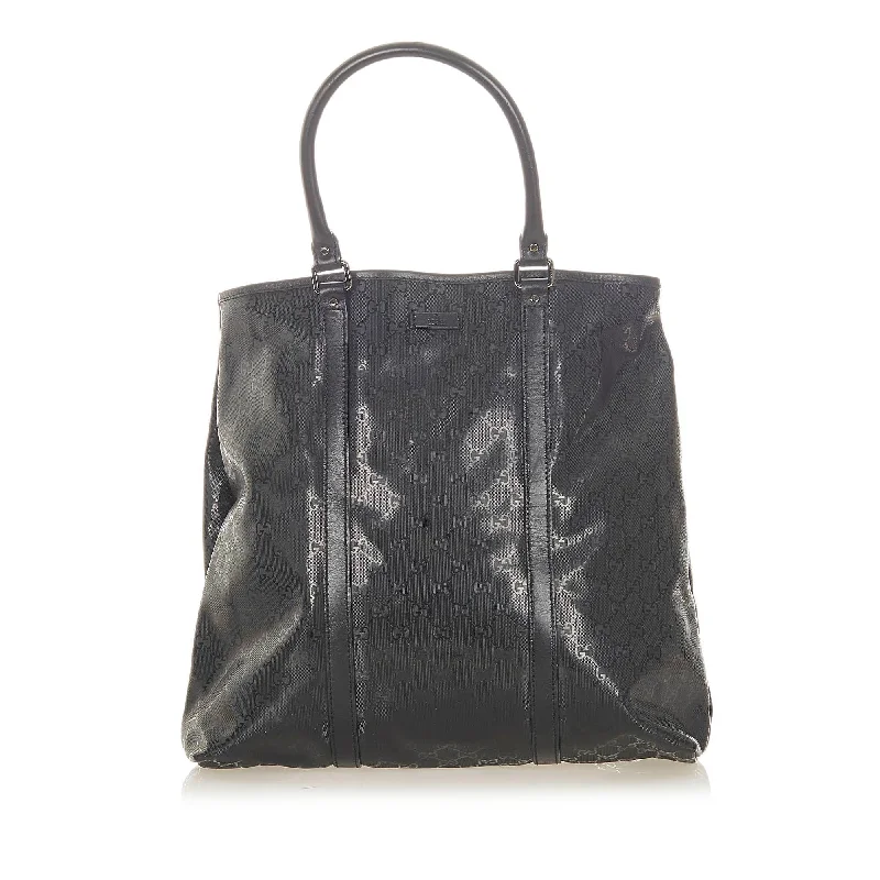 Ladies Gucci Dionysus bags with a chain - link shoulder strapGucci GG Imprime Tote Bag (SHG-19363)