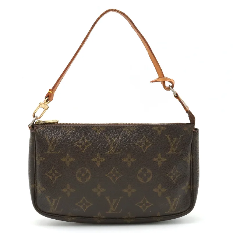 Louis Vuitton bags with a front - zip pocket for small items like keysLouis Vuitton Monogram Pochette Accessoires Shoulder Bag M51980