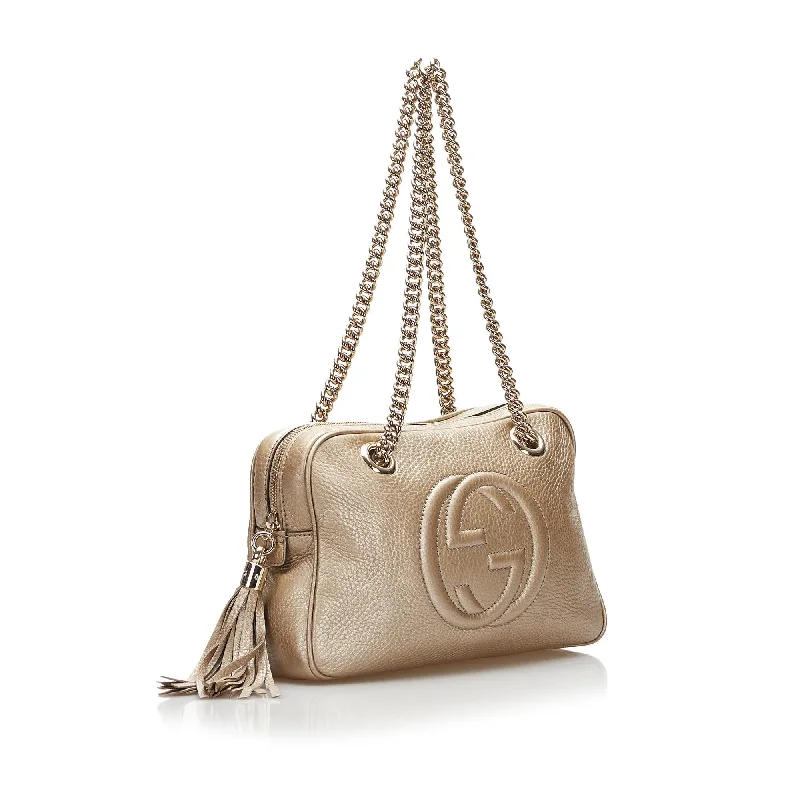 Gucci backpacks for women with a sleek silhouetteGucci Soho Chain (SHG-37765)