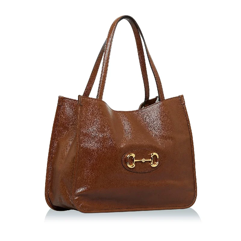 Women Gucci bags with a detachable mobile phone holderGucci Horsebit 1955 Tote (SHG-YDTQMS)