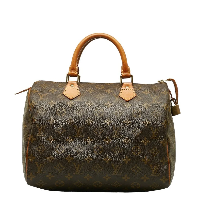 Ladies Louis Vuitton shoulder bags with a magnetic - closure flap for easeLouis Vuitton Monogram Speedy 30 Handbag M41526 Brown