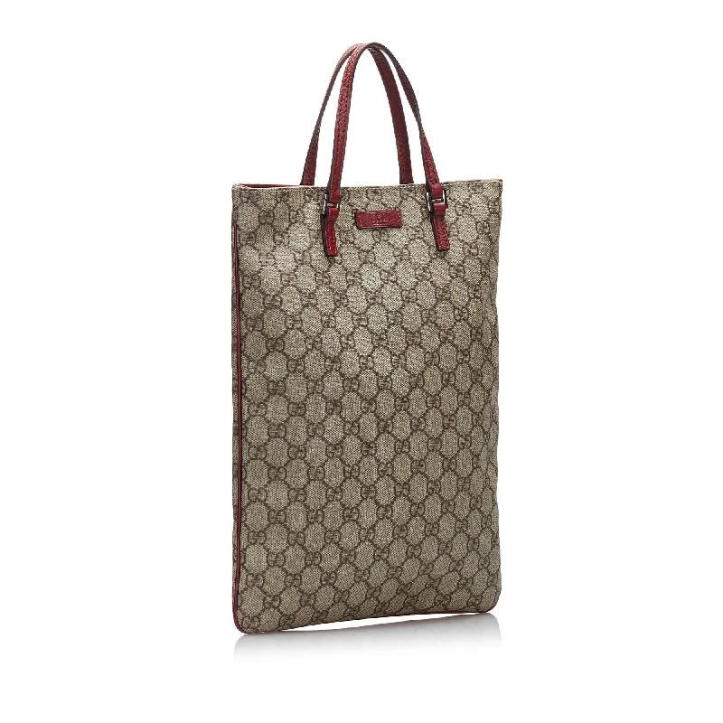 Women Gucci bags with a detachable mobile phone holderGucci GG Supreme Tote Bag (SHG-S1HQov)