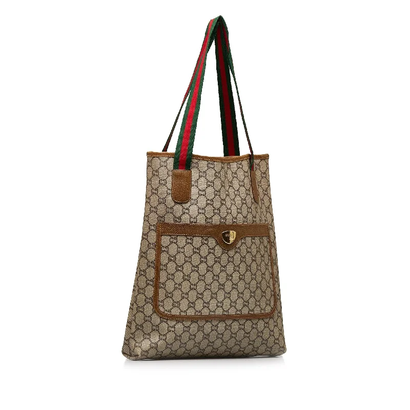 Gucci Dionysus bags for women with tiger - head claspsGucci GG Supreme Web Tote Bag (SHG-ze33p0)