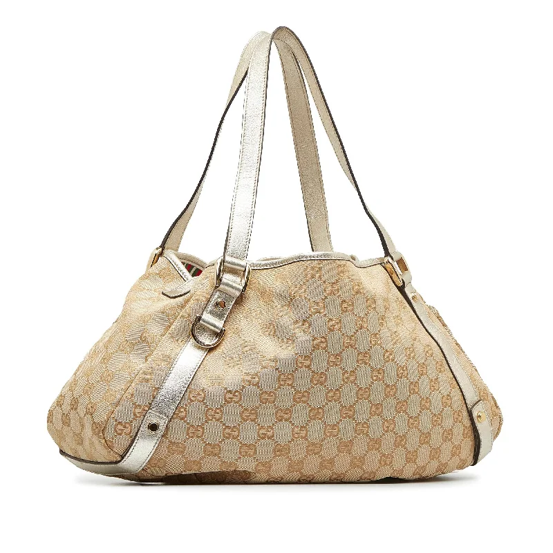 Women Gucci backpacks with a luxurious leather finishGucci D-Ring Gg Canvas Pelham Shoulder Bag (GW8OCw)