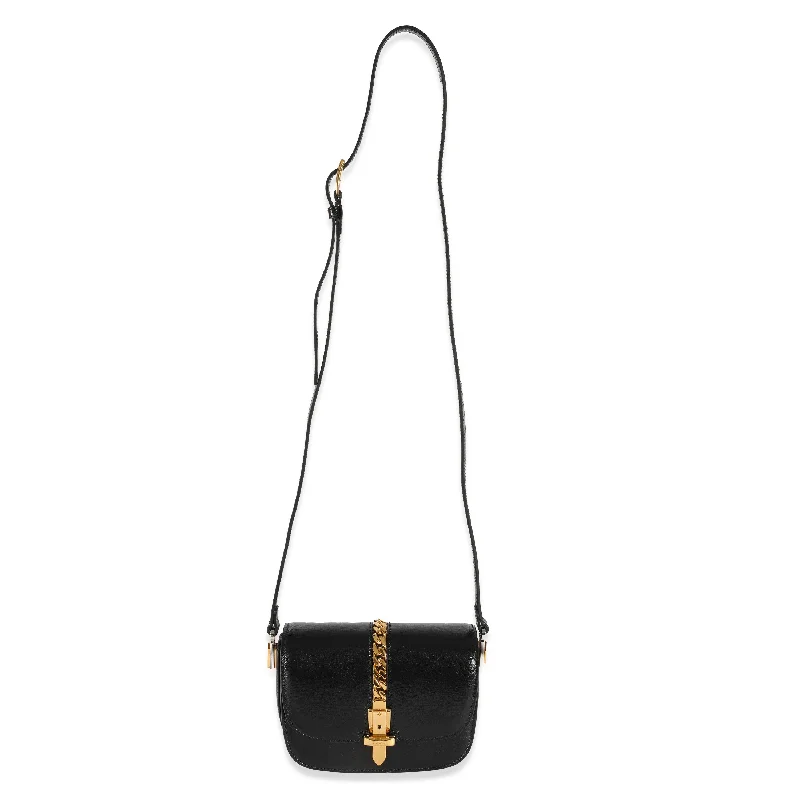 Gucci Marmont bags for women with gold - toned hardwareGUCCI Black Leather Sylvie 1969 Mini Bag