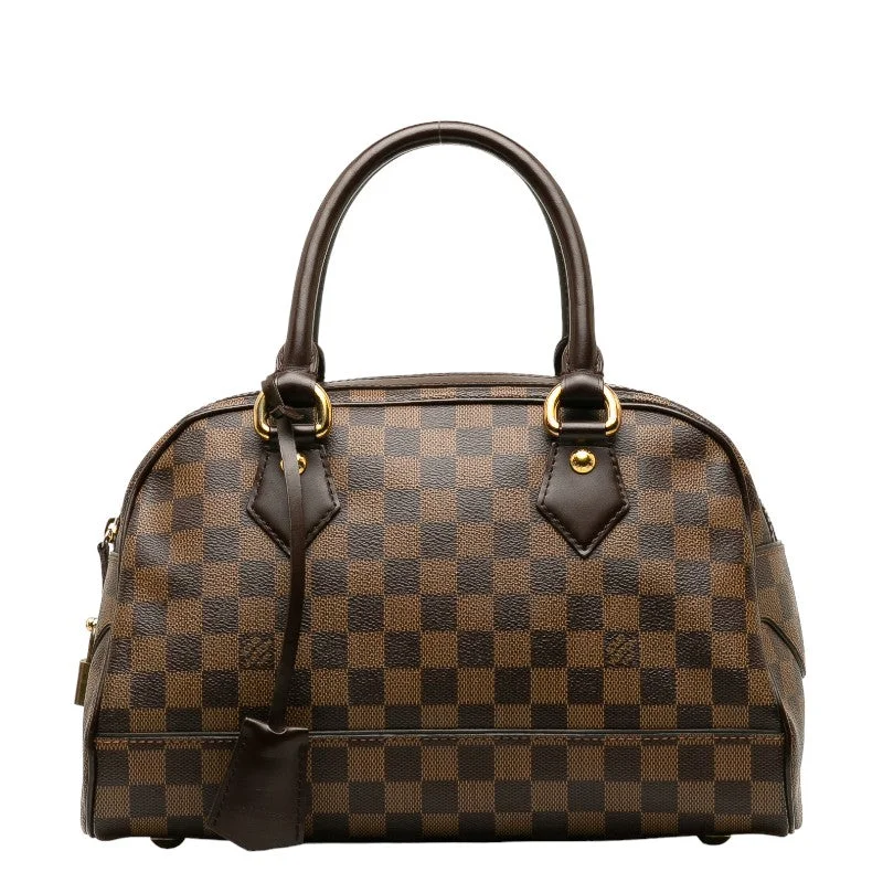 Louis Vuitton Speedy bags in monogram canvas for a classic lookLouis Vuitton Damier Duomo Bag Boston Bag N60008 Brown PVC Leather  Louis Vuitton