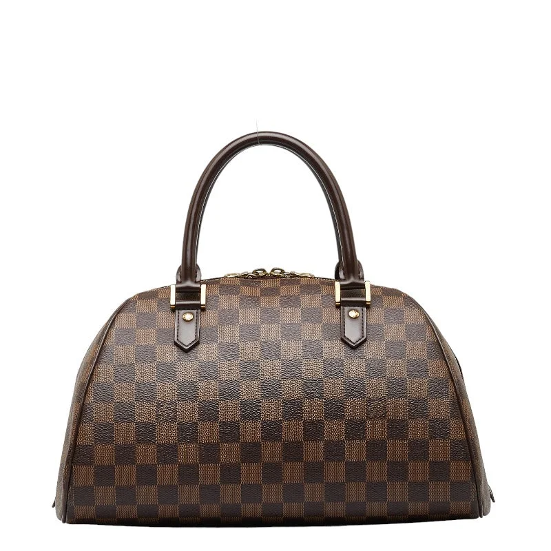 Louis Vuitton bags with a snap - button closure and a decorative charm for styleLouis Vuitton Damier Rivera MM Handbag N41434