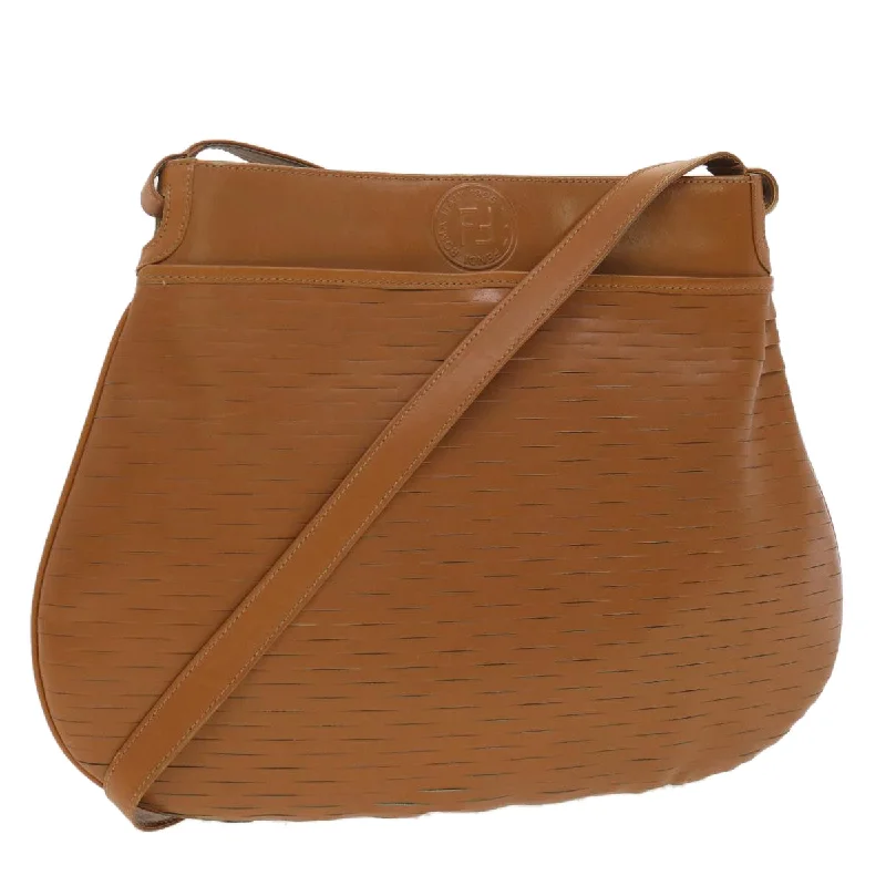 Ladies Fendi Peekaboo bags with gold - toned hardware for a touch of luxuryFENDI Shoulder Bag Leather Brown  ar8740