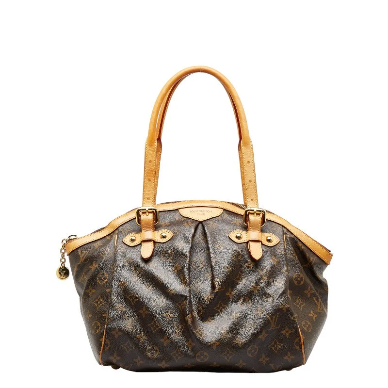 Louis Vuitton Alma bags with a monogram - embossed leather surfaceLouis Vuitton Monogram Tivoli GM Handbag Shoulder Bag M40144