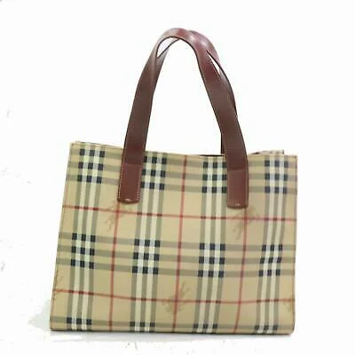 Water - Resistant Burberry Beach BagsBrand Inspired Burberry London Tote Bag Light Brown PVC