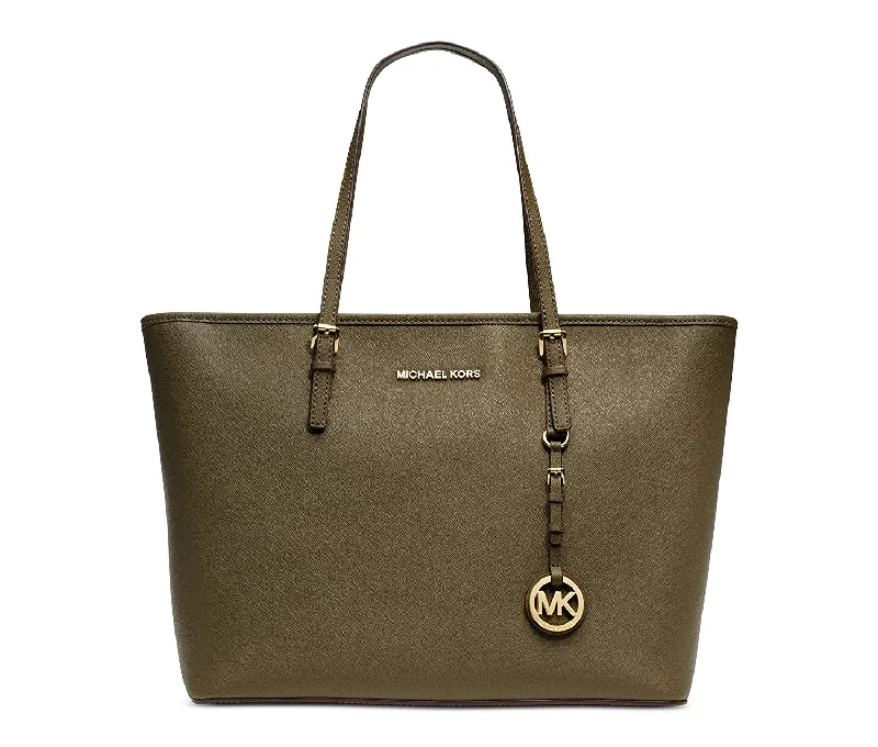 Michael Michael Kors Bags for ballet recitals to match the elegance of the eventMichael Kors Jet Set Travel Top Zip Tot Olive Green Bag New