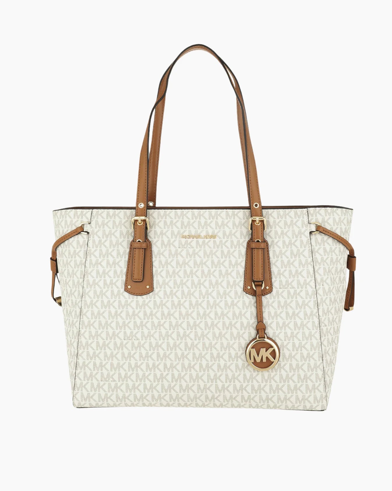 Michael Michael Kors evening bags with beaded detailsMichael Kors Voyager Witte Shopper