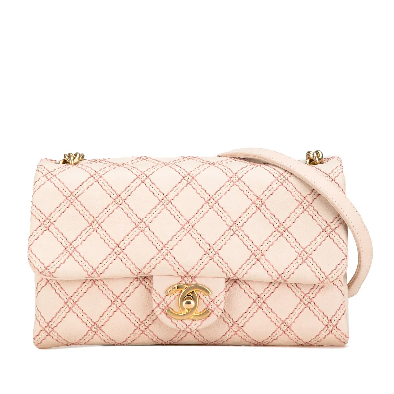 Celine Bags with Interior Dividers for Neat OrganizationPink Chanel Small Calfskin Triple Stitched Flap Crossbody Bag