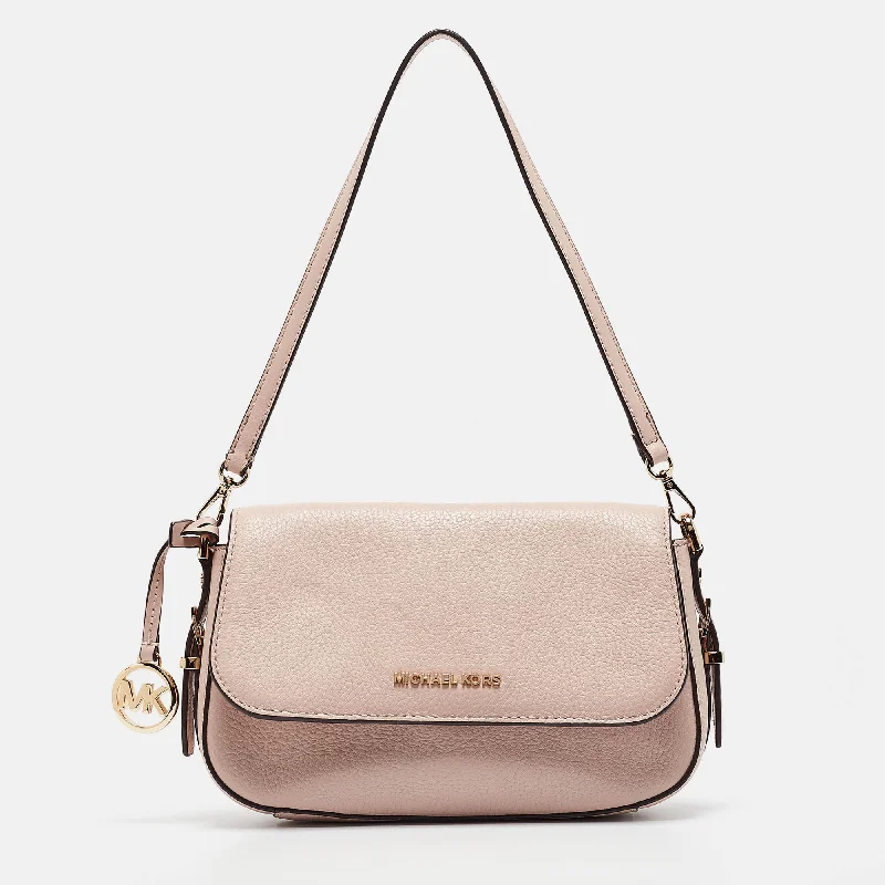 Michael Michael Kors Bags for book club meetings in a classic mannerPink Leather Large Bedford Legacy Shoulder Bag